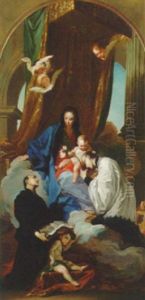 The Madonna And Child With Saint Francis Xavier And Saint Ignatius Loyola