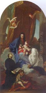 The Madonna And Child With Saint Francis Xavier And Saint Ignatius Loyola