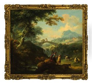 Paesaggio Con Pastori by Vittorio Amadeo Cignaroli