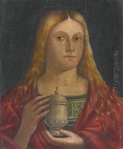 Mary Magdalen Holding A Jar Of Ointment by Giovanni Battista Cima da Conegliano