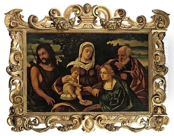 The Holy Family With Saint John The Baptist And Saint Catherine Of Alexandria - view 1