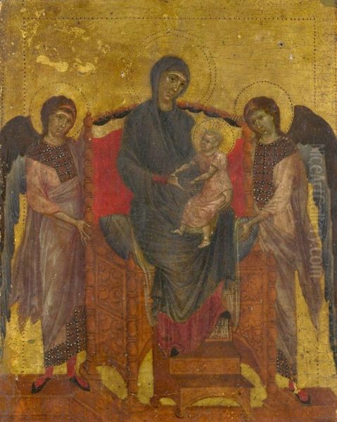The Madonna And Child Enthroned With Two Angels - view 1
