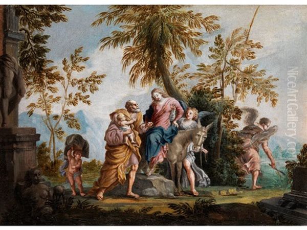 Die Heilige Familie Auf Der Flucht Nach Agypten - view 1