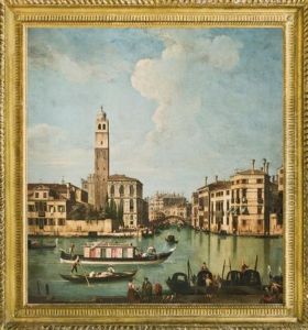 A View Of The Canal Grande With San Geremia, Palazzo Labia And The Entrance To The Cannareggio by Giovanni Battista Cimaroli