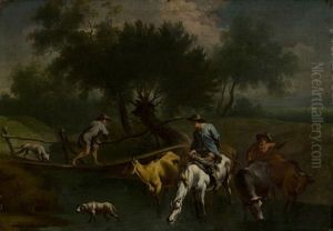 Paesaggio Con Viandanti Al Guado (river Landscape With Wayfarers) Paesaggio Con Viandanti Al Guado (river Landscape With Wayfarers)