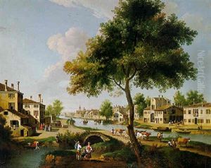 View Along A Canal In The Veneto