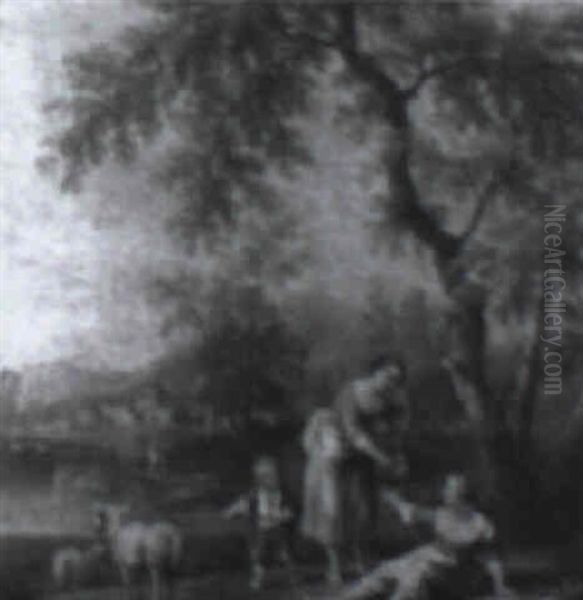 Shepherdesses In A Landscape - view 1