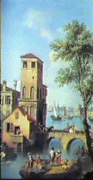 Paysage Imaginaire Avec Personnages - view 1