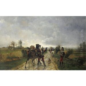 The Last Cuirassier by Franck Jean Baptiste Louis Cinot