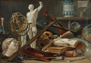 Vanite Aux Instruments D'astronomie Et De Musique Et Aux Livres