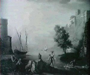 Scenes De Cote Mediterraneenne Avec Le Lever Et Le Coucher Du Soleil by Antonio Cioci