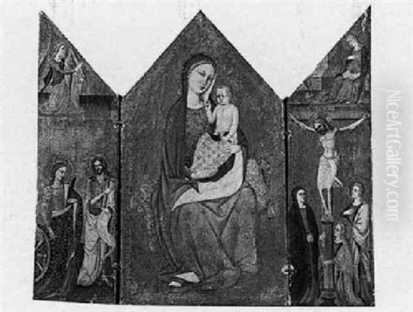 The Madonna And Child, The Crucifixion And St. Catherine And St. John The Baptist - view 1