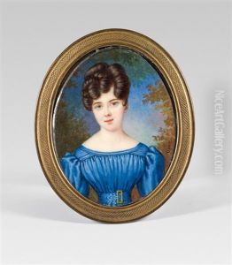 Lady In Blue Dress by Pierre Charles Cior