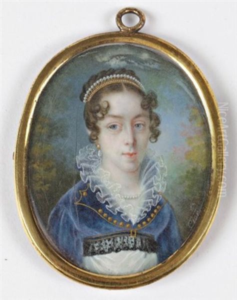 Portrait Presume De Marie Amelie De Bourbon, Duchesse D'orleans, Future Reine Des Francais - view 1