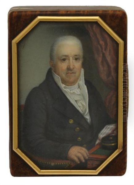 Portrait D'homme En Veste Bleue - view 1