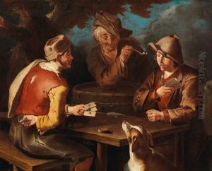 The Card Players by Giacomo Francesco Cipper