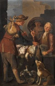 A Wild Fowl Seller by Giacomo Francesco Cipper