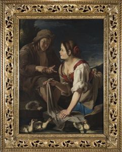 Lavandaia E Contadinello by Giacomo Francesco Cipper