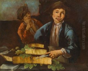 Zwei Kaseverkaufer by Giacomo Francesco Cipper