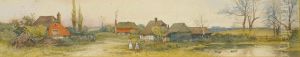 Figures On A Country Track