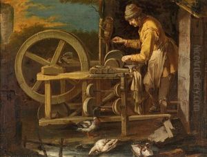 Der Scherenschleifer by Giacomo Francesco Cipper