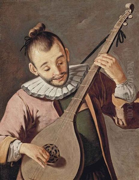 The Chinese Lute Player - view 1