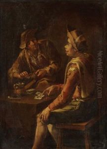 Les Joueurs De Cartes by Giacomo Francesco Cipper