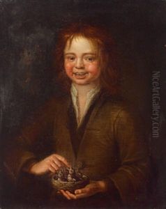 Knabe Mit Einem Vogelnest, Ragazzo Con Nido Di Uccelli by Giacomo Francesco Cipper
