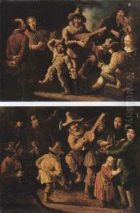 Saltimbanchi by Giacomo Francesco Cipper