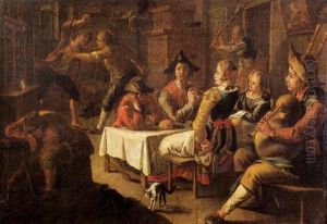 Scene D'auberge by Giacomo Francesco Cipper