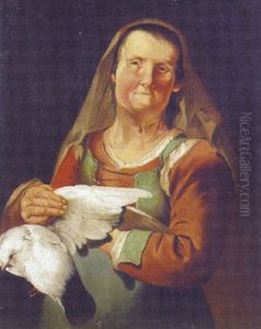 A Woman Holding A Dove