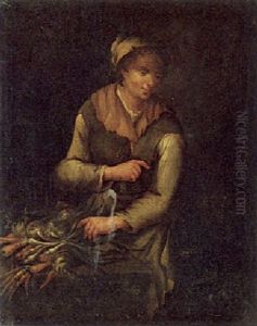 Gemuseverkauferin by Giacomo Francesco Cipper