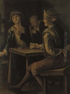 Giocatori Di Carte by Giacomo Francesco Cipper