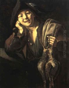 Ritratto Di Ragazzo Con Beccacce by Giacomo Francesco Cipper