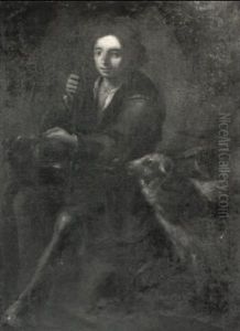 Shepherd Boy Seated With His Flock thumbnail