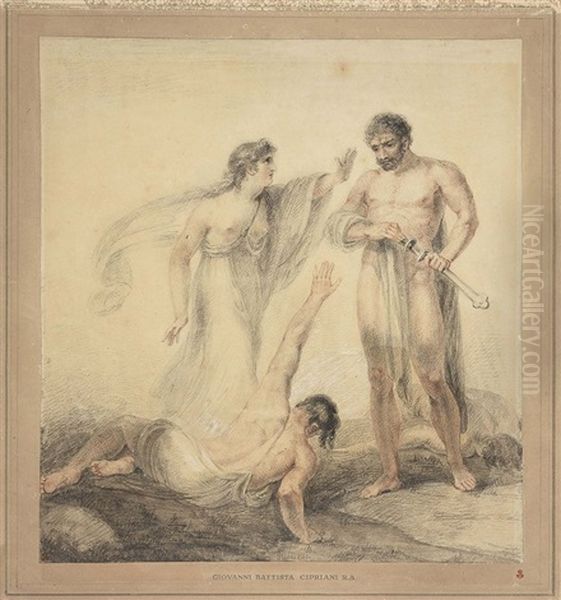 Antigone Tra I Fratelli Eteocle E Polinice, Seconda Meta Del Xviii Secolo - view 1