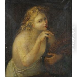 Ceres Holding A Sheaf Of Wheat And A Scythe