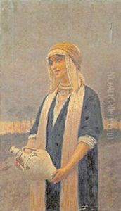 Donna Araba Con Anfora by Nazzareno Cipriani