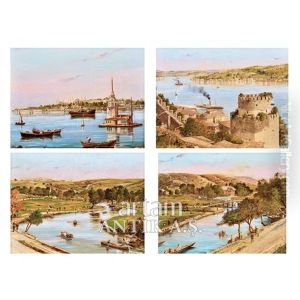 Dort Adet Peyzaj (4 Works)