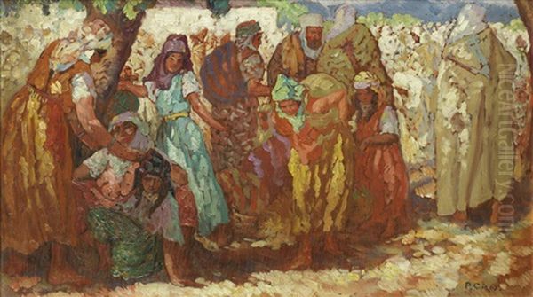 Arab Market Scenes (pair) - view 1