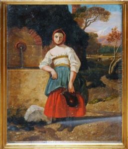 Peasant Woman At The Well by Antonio Ciseri