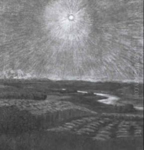 Sonne Uber Dem Kornfeld