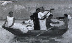 Boot Mit Muzizierenden by Johann Vincenz Cissarz