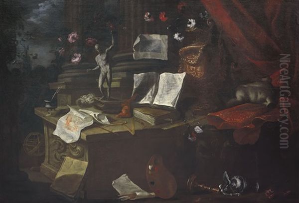 Natura Morta Con Atelier Di Un Artista - view 1