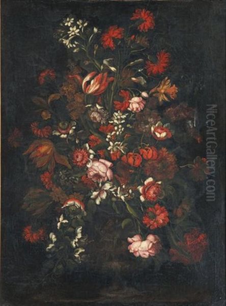 Bouquet De Fleurs Sur Un Entablement - view 1