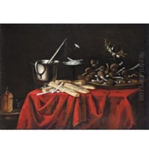 Dolci, Biscotti E Vasi (maestro Lombardo Del Sec. Xvii) by Pier Francesco Cittadini