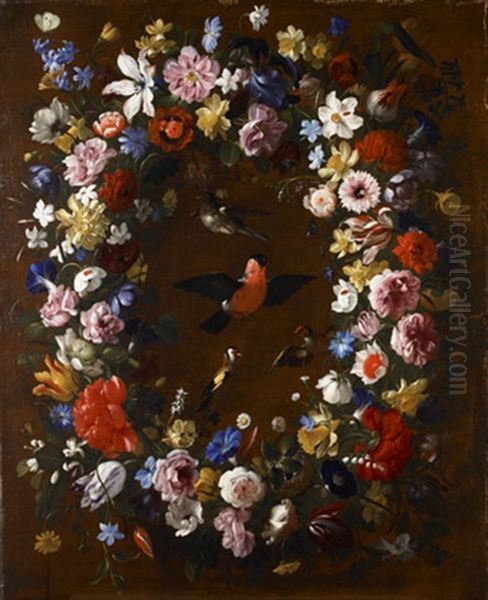 Guirnaldas Con Pajaros (pair) - view 1
