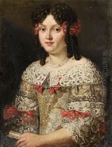 Portrait Of A Lady, In A Silver Dress