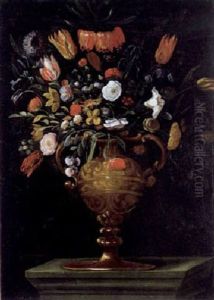 Blumenstraus In Einer Prunkvase by Pier Francesco Cittadini