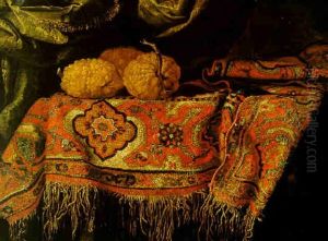 Still Life Of Lemons On A Carpet